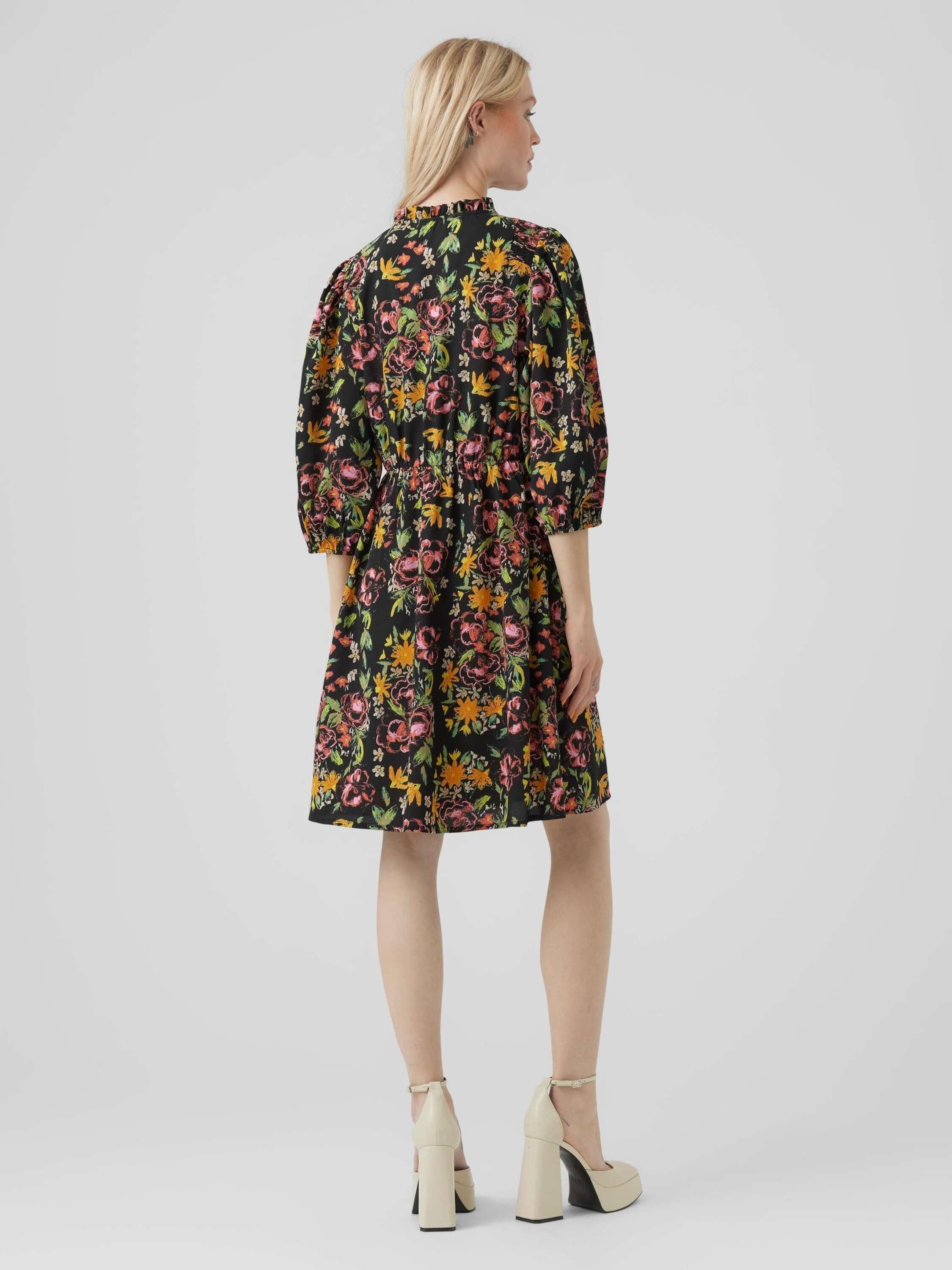 Vero Moda Midikleid Olivia (1-tlg) Drapiert/gerafft günstig online kaufen