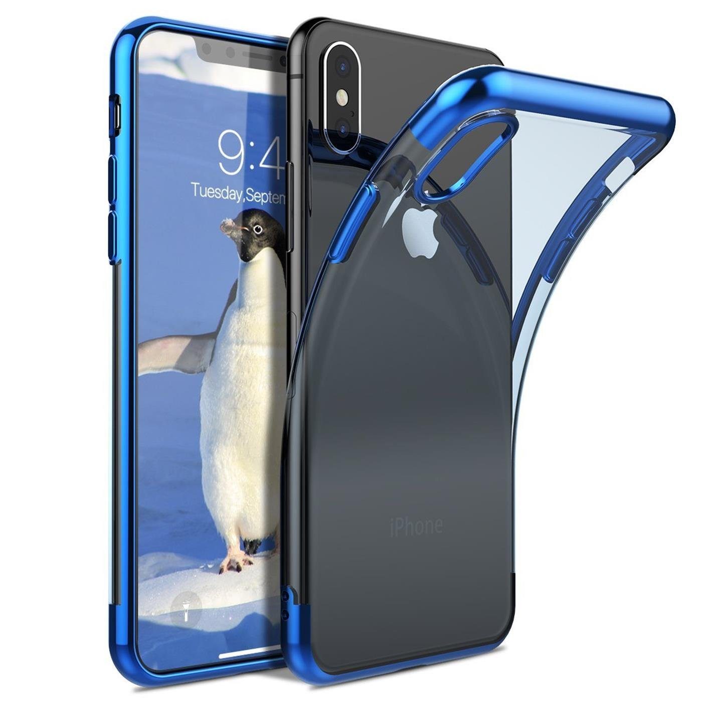 CoolGadget Handyhülle Slim Case Farbrand für Apple iPhone XS Max 6,5 Zoll, Hülle Silikon Cover für iPhone XS Max Schutzhülle