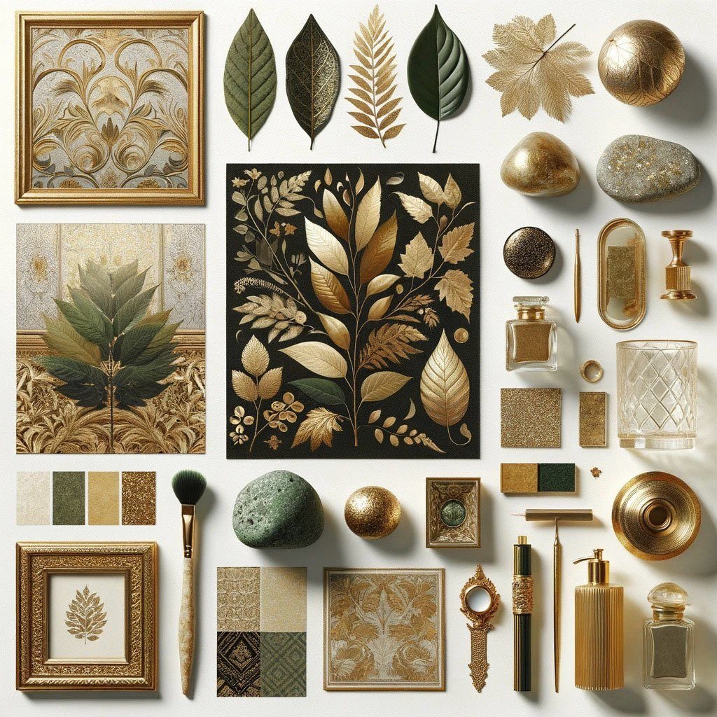 Newroom Vliestapete Palma Gold Tapete Mustertapete Dschungel,Palmen,Blätter, Gold Tapete Modern Dschungel - Mustertapete Dschungeltapete Beige Braun Tropisch Floral Palmen Blätter für Wohnzimmer Schlafzimmer Küche, Dschungeltapete