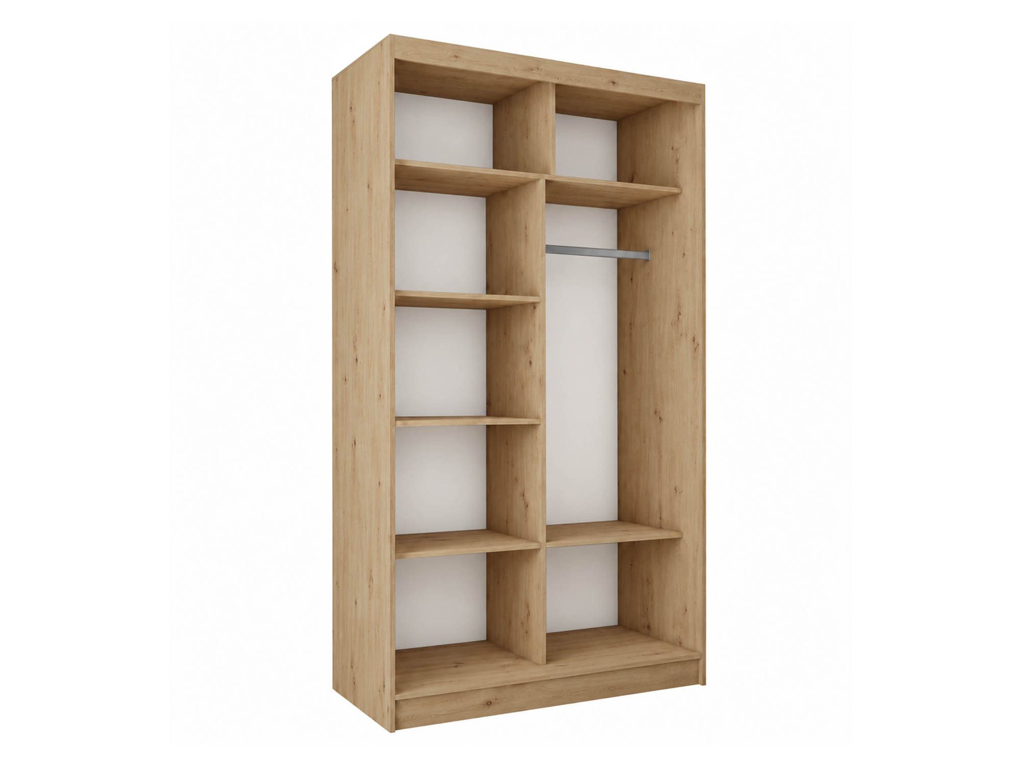 Beautysofa Kleiderschrank Moderner stilvoller eleganter Kleiderschrank mit Schiebetür HELIOS (Moderner Schwebetürenschrank mit Lamellen, Kleiderschrank) In vers – Bild 3 von 5