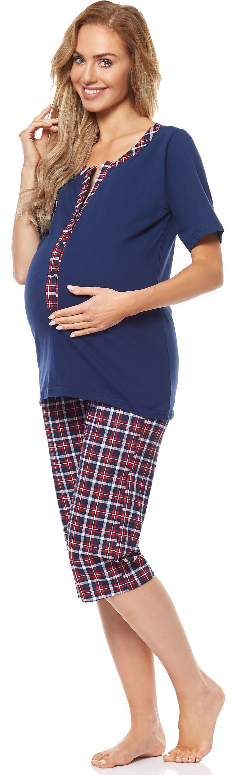 Umstandspyjama Damen Schlafanzug Stillpyjama H2L2N2