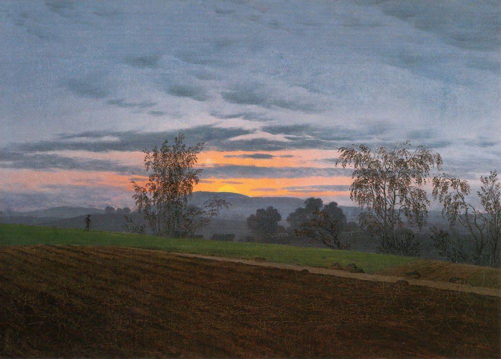 Postkarte Kunstkarte Caspar David Friedrich "Sturzacker" | Grußkarten