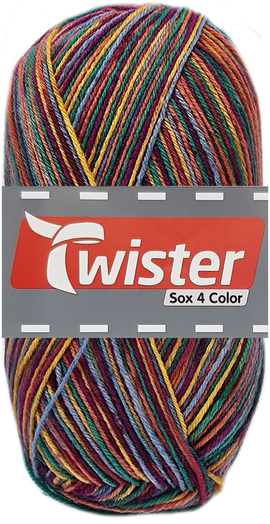 Kurtenbach 100 Gramm Twister Sox 4 Color Superwash Häkelwolle
