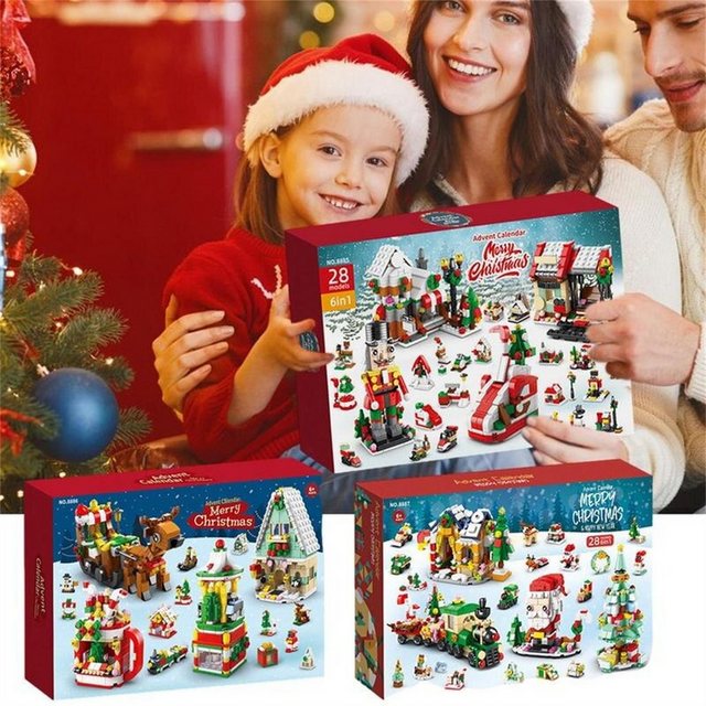 Inshow Konstruktionsspielsteine 24PC Konstruktionsspielsteine,Weihnachten Adventskalender