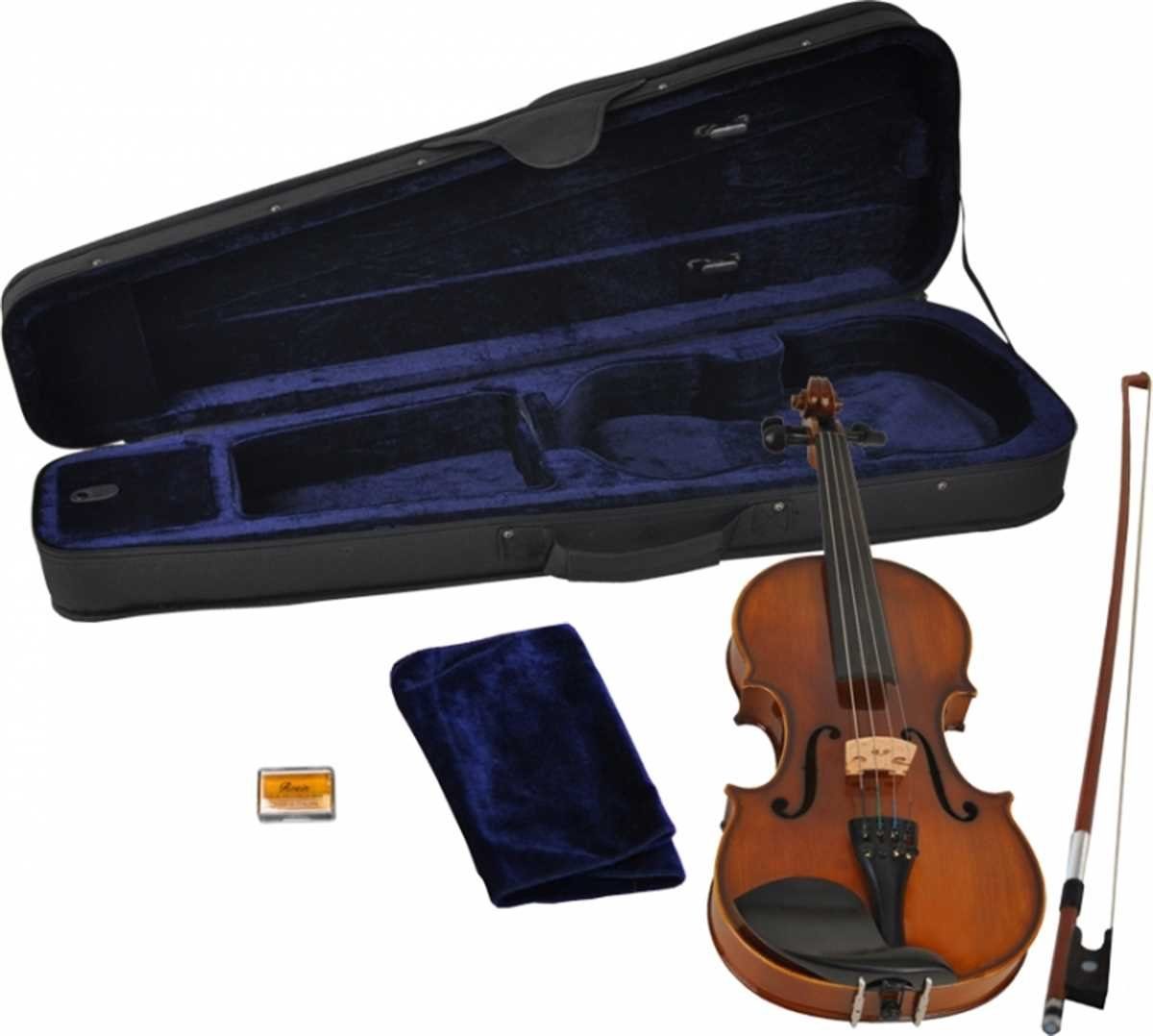 Violine 1/8 Geige im SET Ebenholzgarnitur