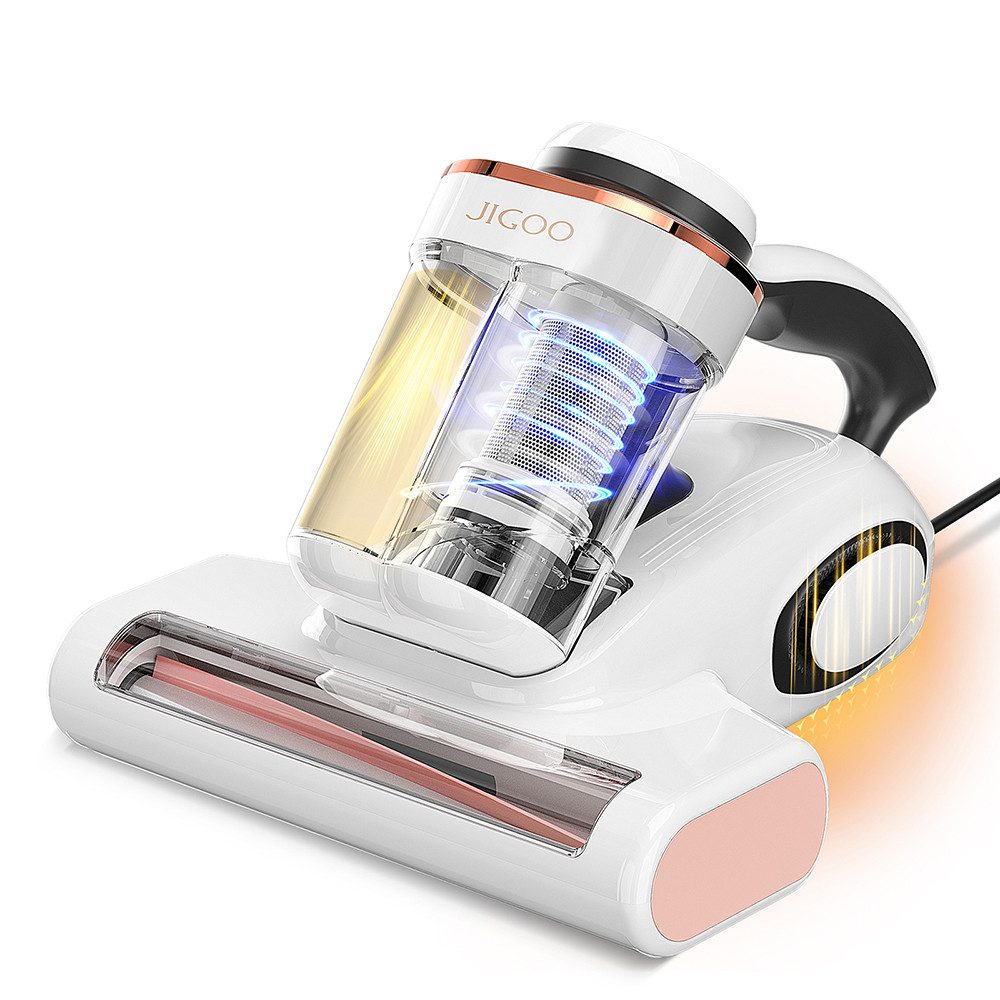 Jigoo Matratzenreinigungsgerät J300 Milbensauger, 500 W, UV-C Light, Ultraschallfunktion, für Hausstauballergiker