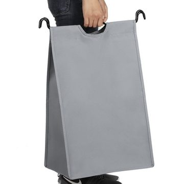 SONGMICS Wäschekorb, Wäschesortierer mit 3 abnehmbaren Stofftaschen, 3 x 44 L