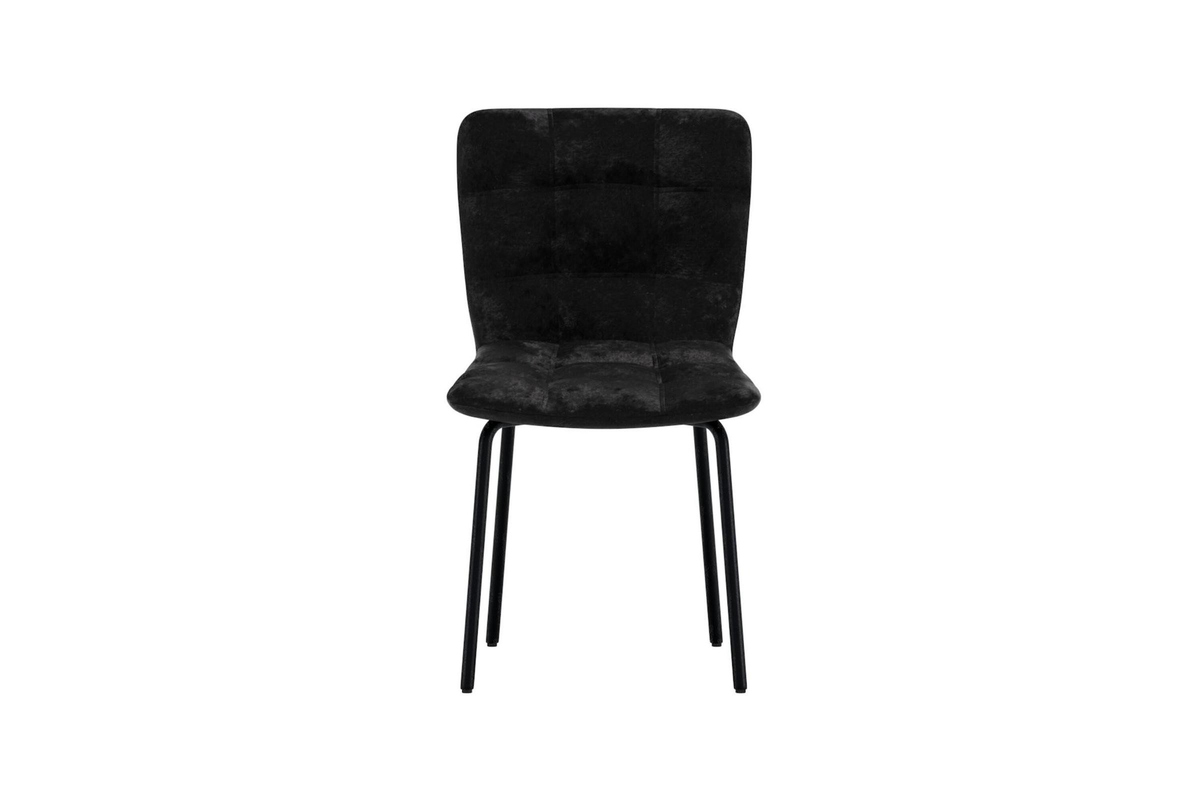 Venture Home Esszimmerstuhl 2er Set Punsch Esszimmerstuhl Velours schwarz. (2 St)