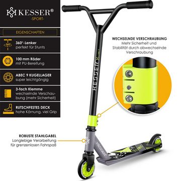 KESSER Stuntscooter, Scooter Funscooter Stuntscooter X-Limit 360° Lenkung