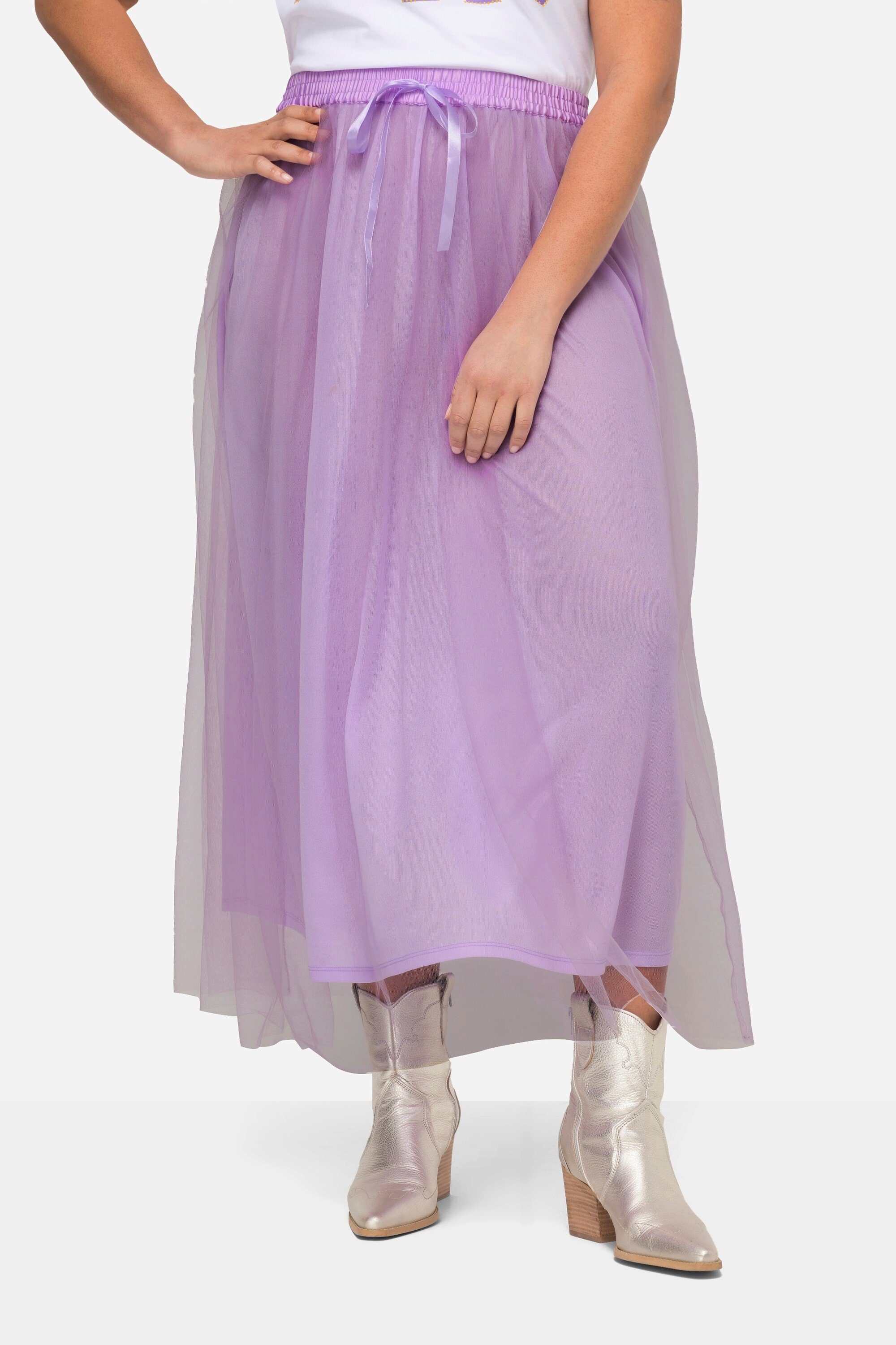 Angel of Style Midirock Midi-Meshrock A-Linie günstig online kaufen