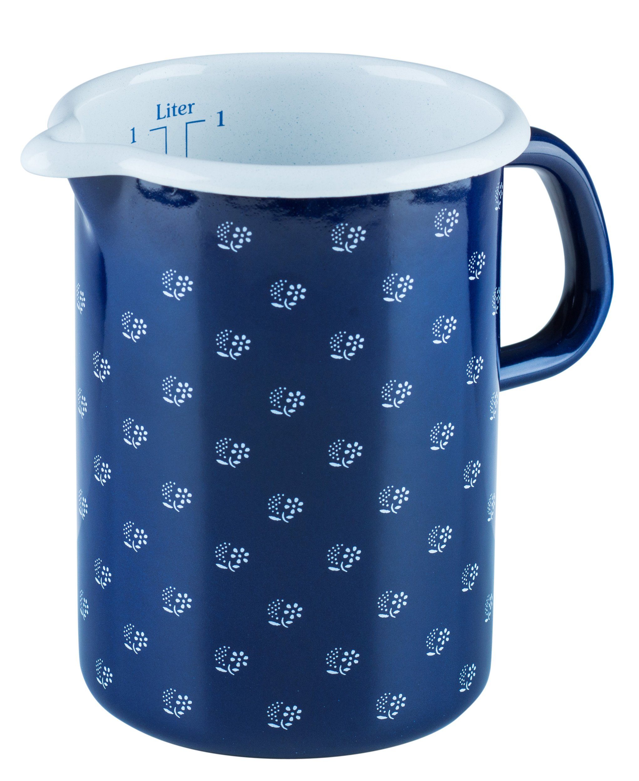 Riess Auflaufform Riess, Küchenmaß 1 Liter Dirndlblau, Emaille, (1-St)