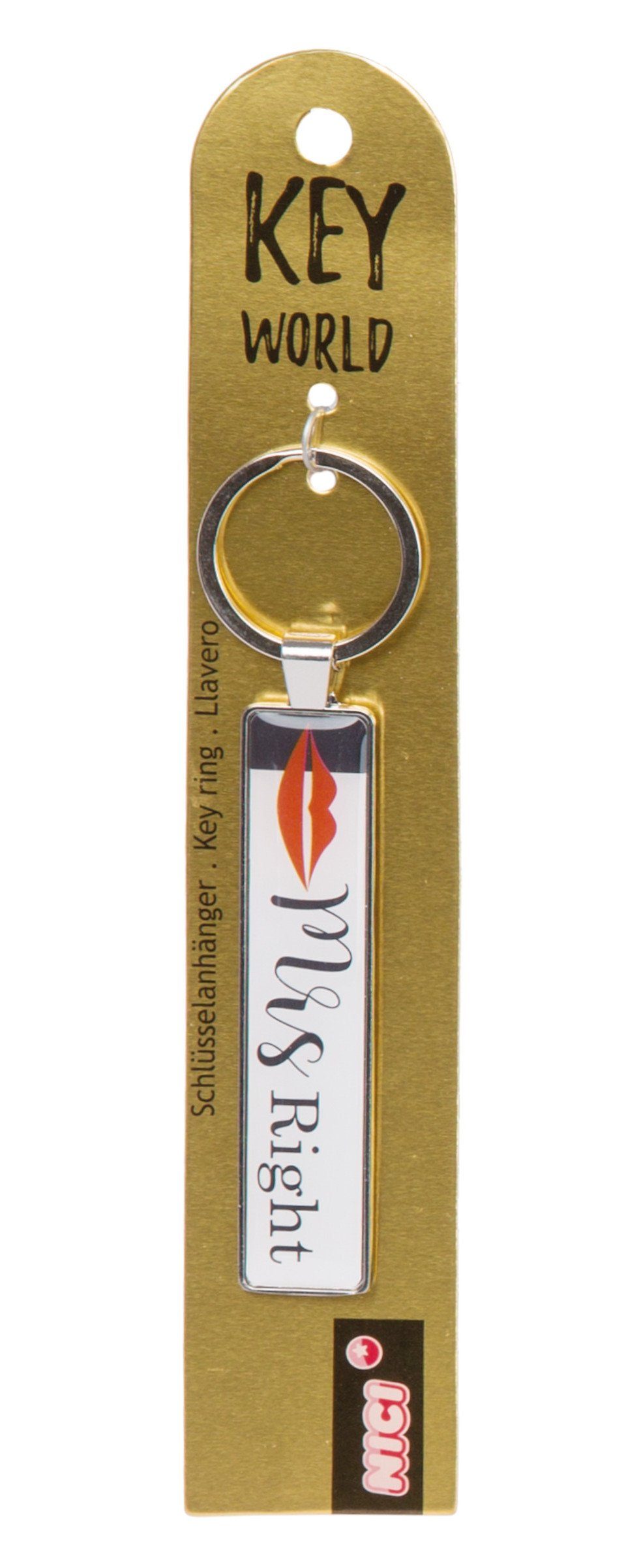 Schlüsselanhänger Nici 46280 Schlüsselanhänger metall Mrs. Right