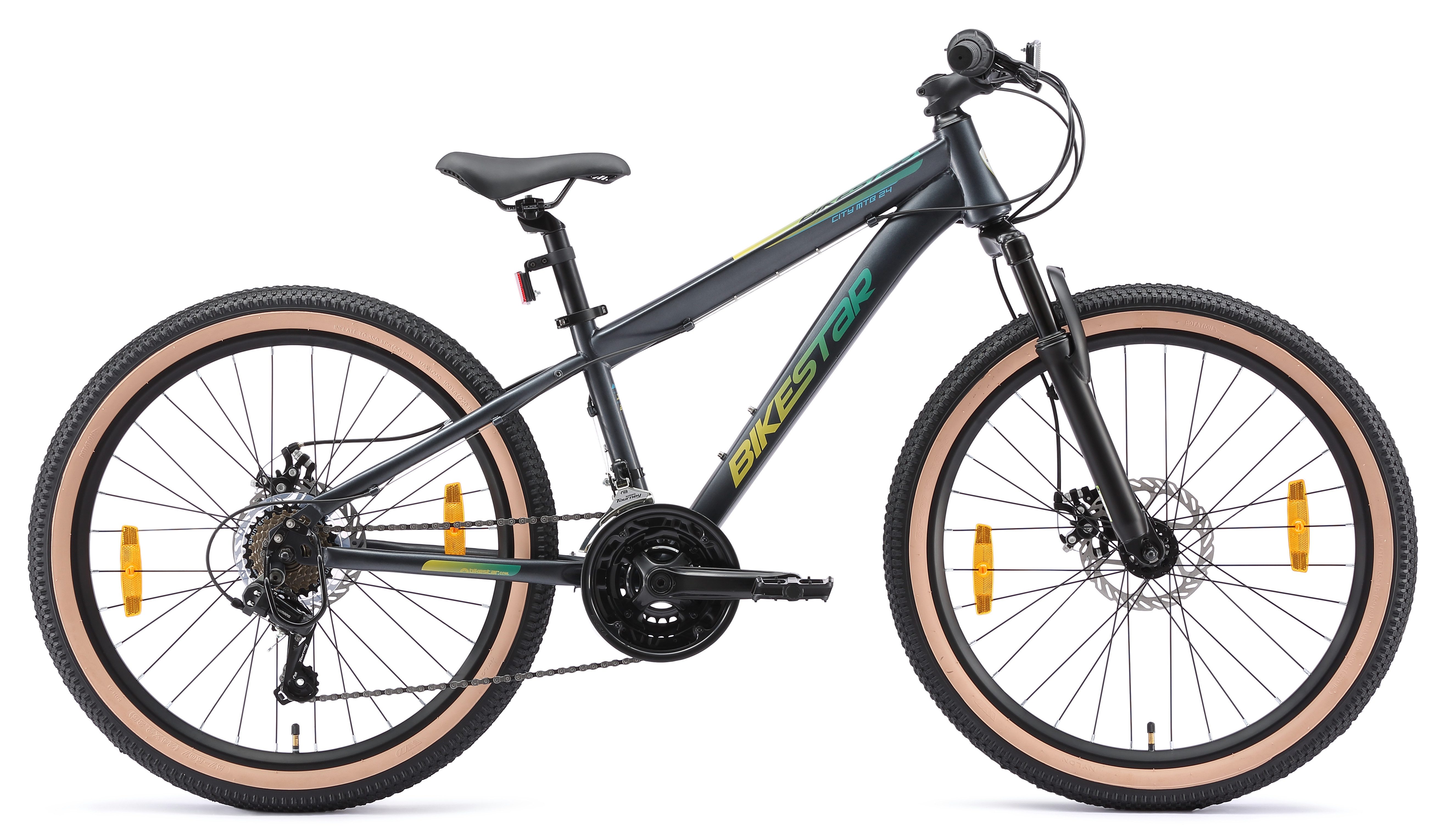 Bikestar Jugendfahrrad, 21 Gang Shimano RD-TY21 Schaltwerk, Kettenschaltung