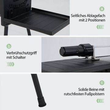 COSTWAY Holzkohlegrill Campinggrill, mit abnehmbaren Beine