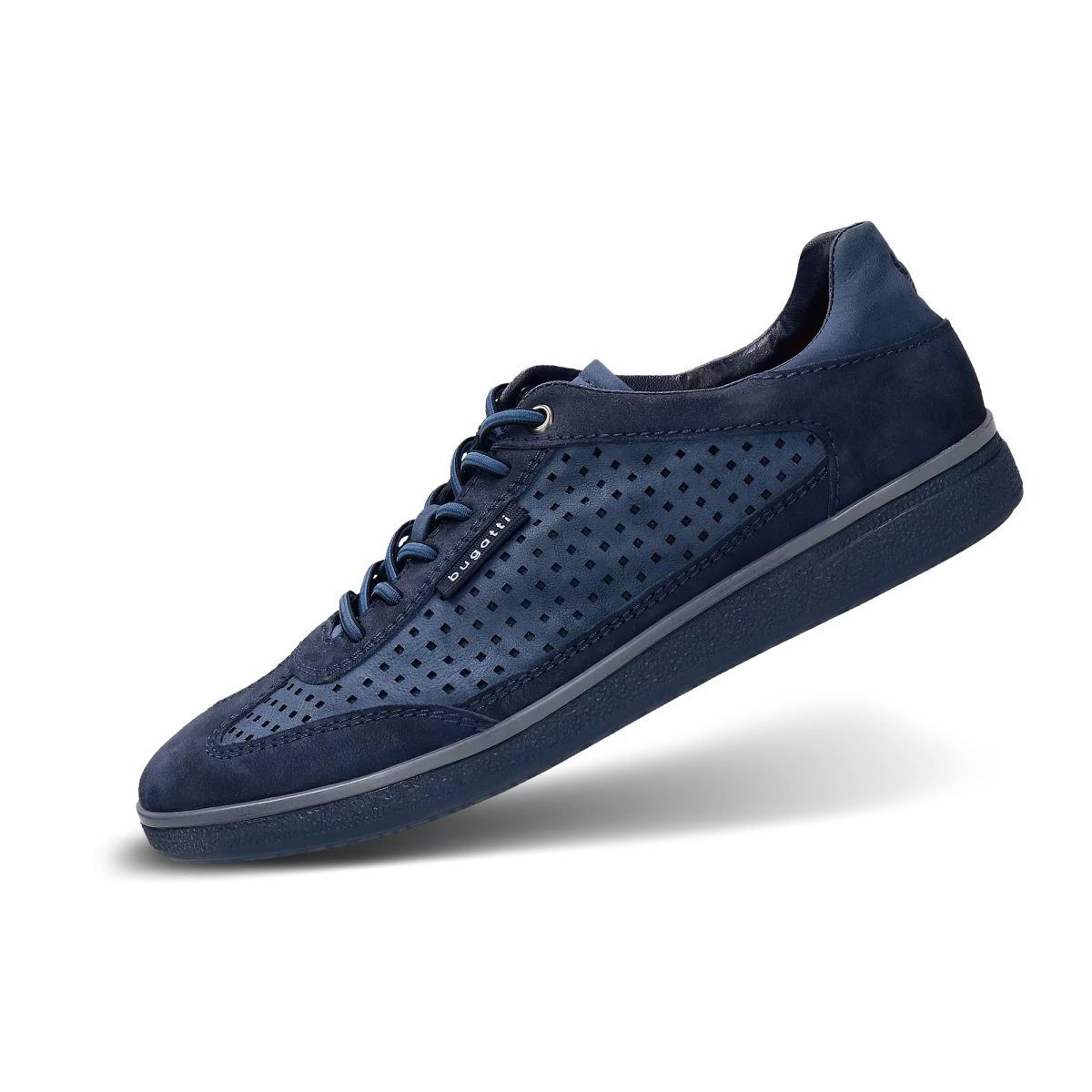 bugatti Carmelo - Veloursleder - blau Herren Sneaker