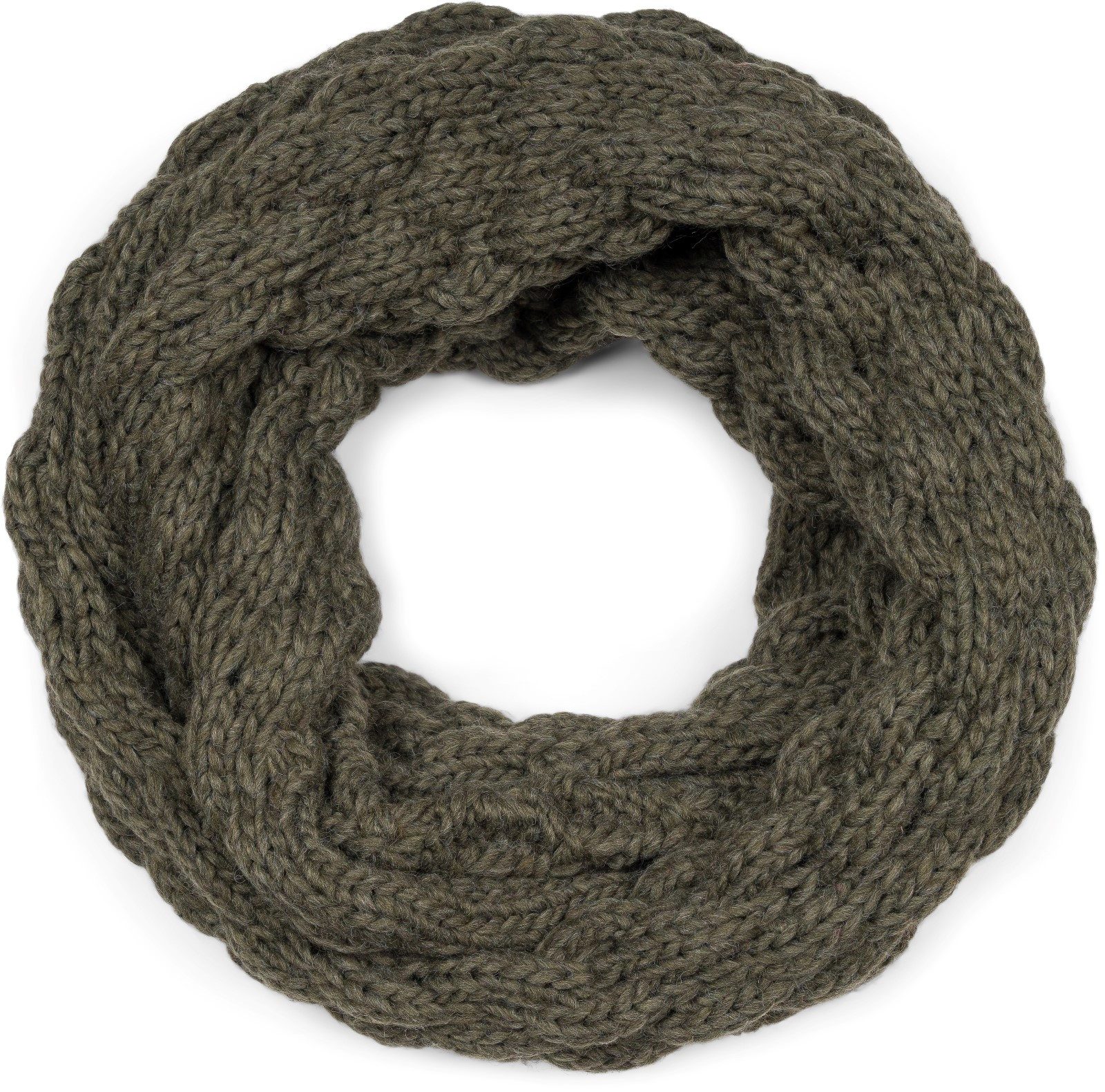 styleBREAKER Strickschal Strick Loop mit Bubblemuster, (1-St)