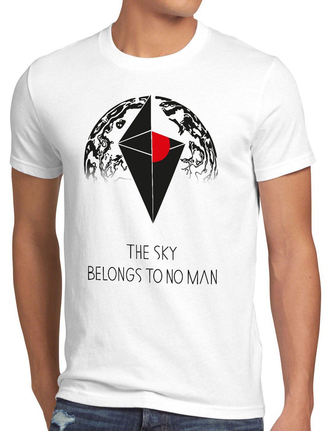 belongs man weltraum weiß no spiel open reise rpg game world space T-Shirt Sky style3 Print-Shirt Herren