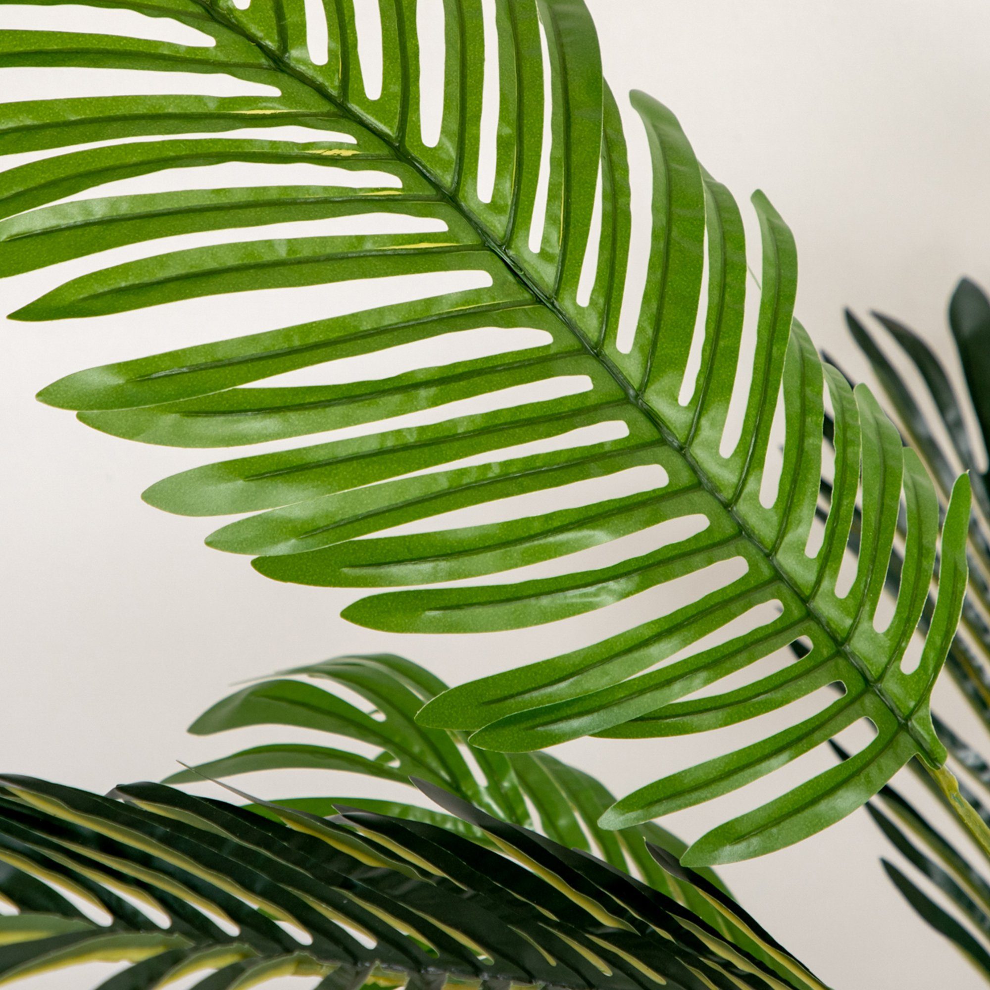 Kunstpflanze künstliche Pflanze Palme, HOMCOM, Höhe cm, Übertopf 150 inkl