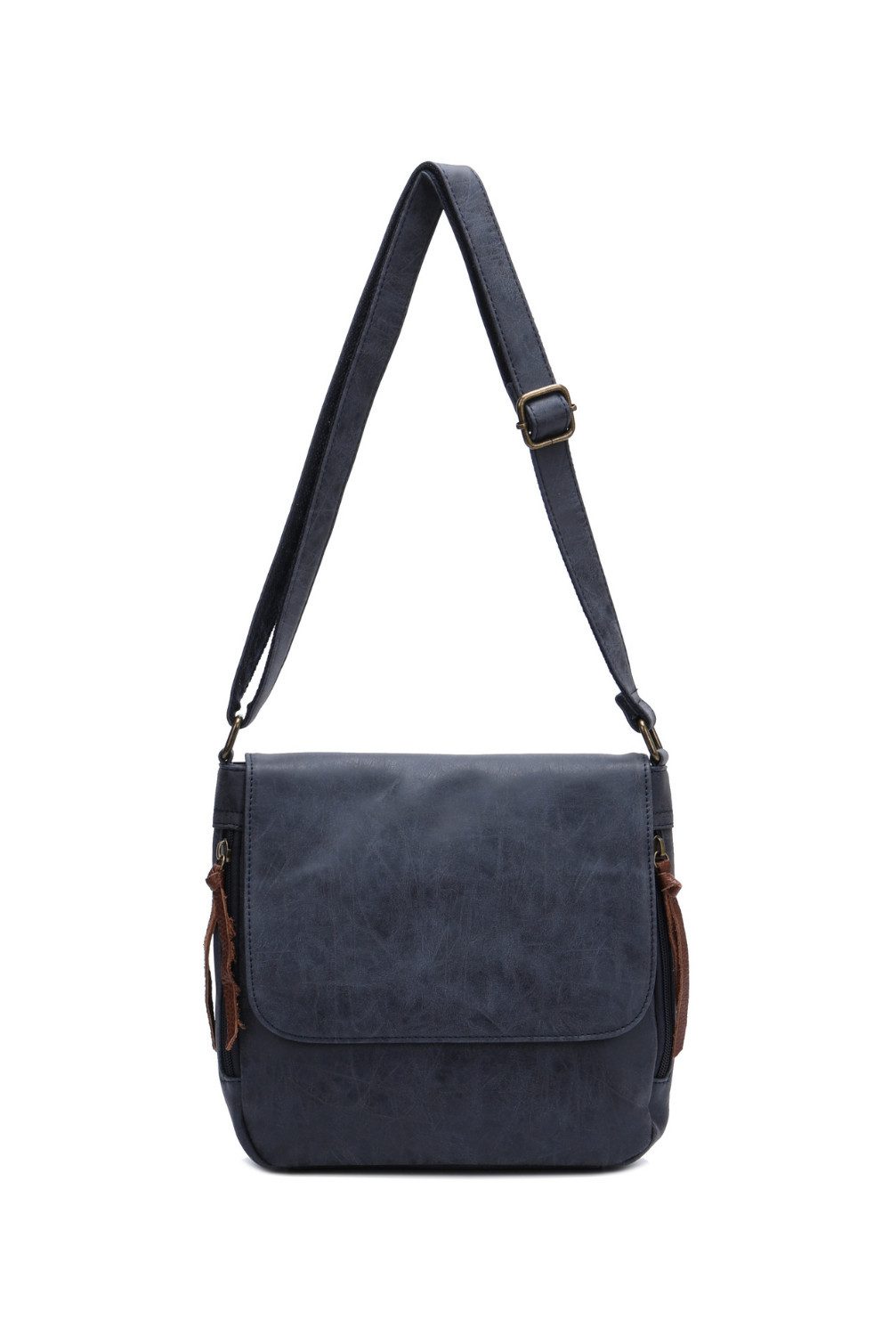 BRISE TASCHE Schultertasche Vintage Chic Canvas Umhängetasche mit Reißverschluss
