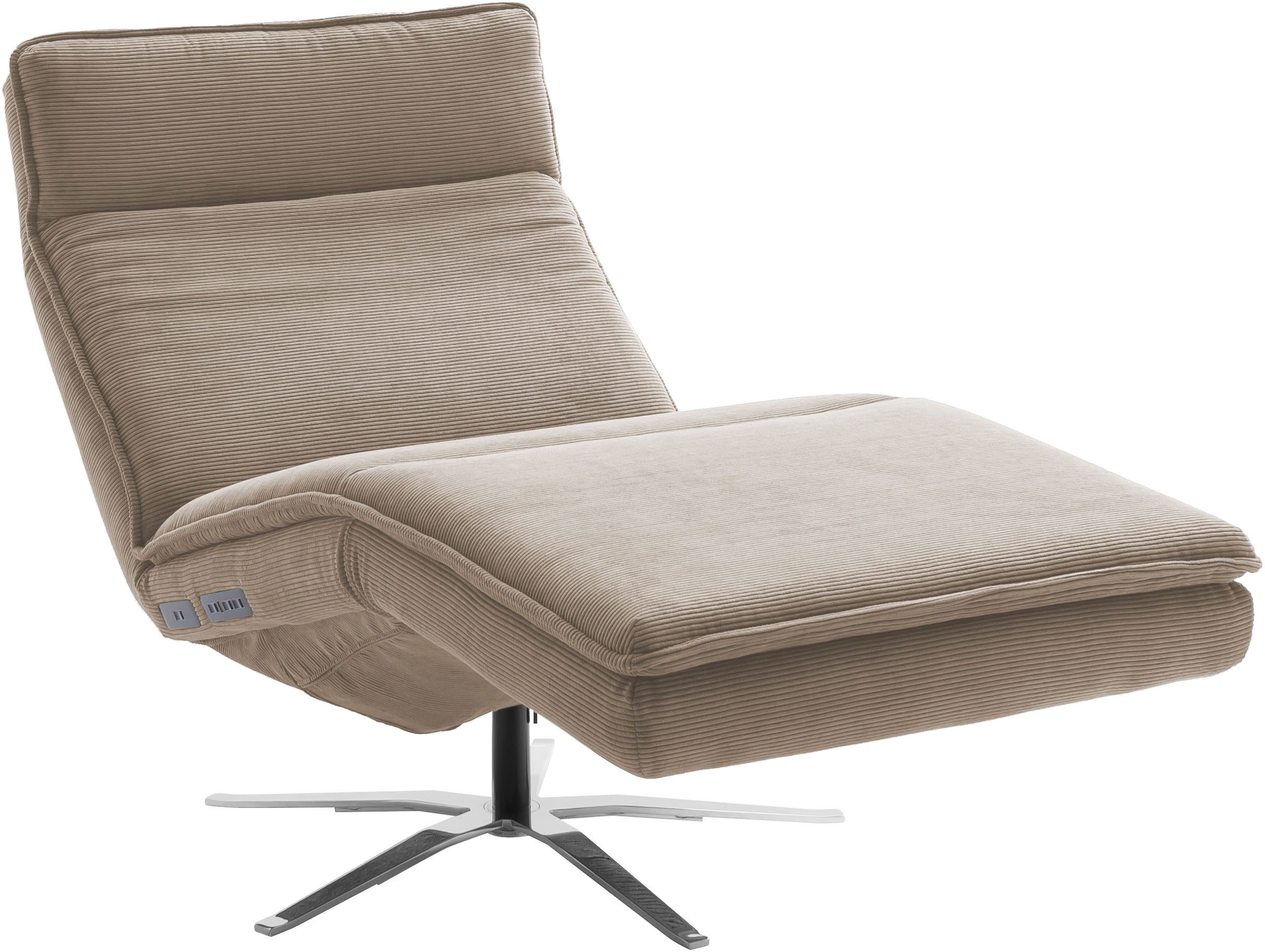 SCHÖNER WOHNEN-Kollektion Relaxsessel Belize, Ergonomischer Liege-Luxus zum Entspannen, Herz-Waage-Position, motorische Verstellung & USB-Anschluss