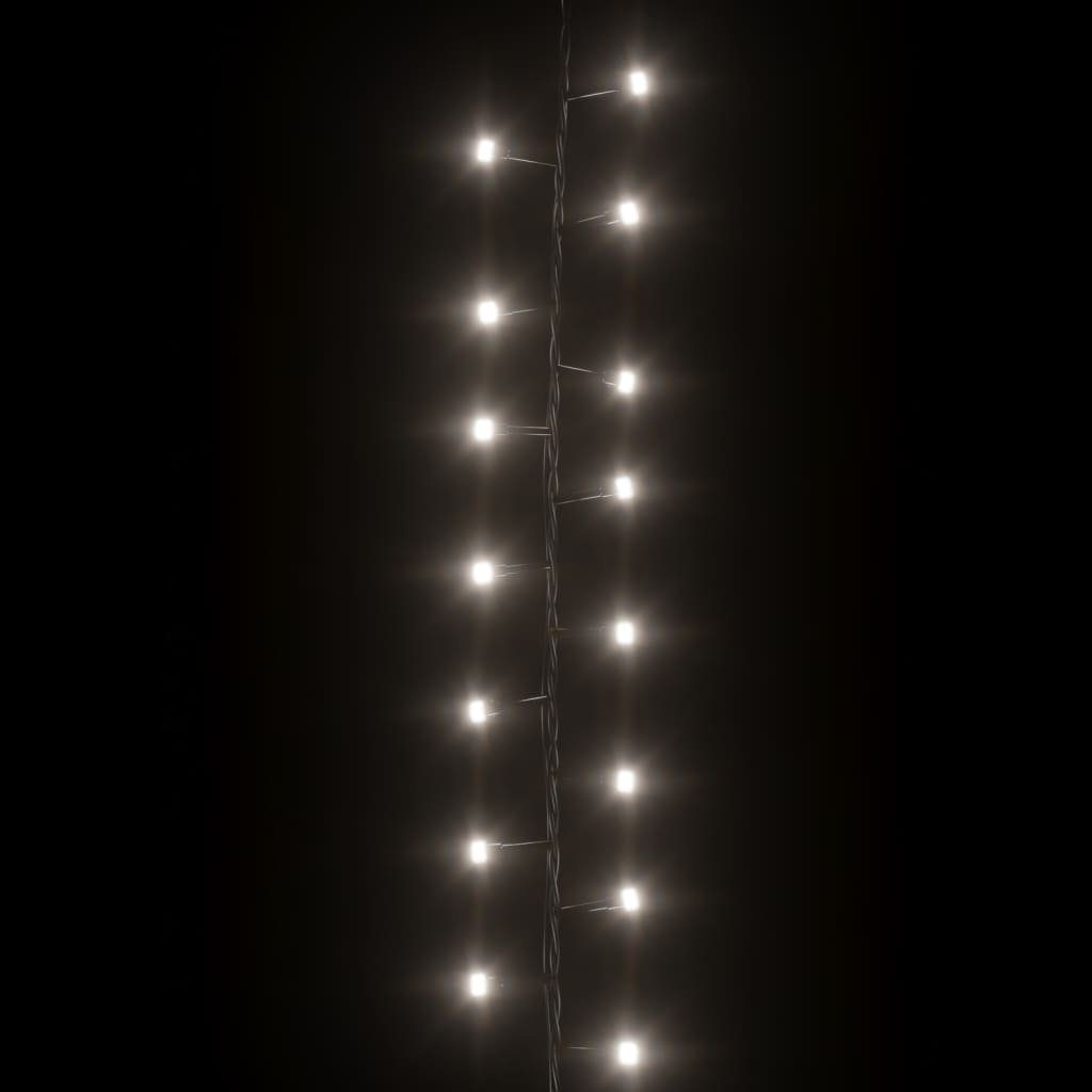 vidaXL Christbaumschmuck LED-Lichterkette mit Kaltweiß Dunkelgrün und 13 Kaltweiß 400 (1-tlg) m LEDs PVC
