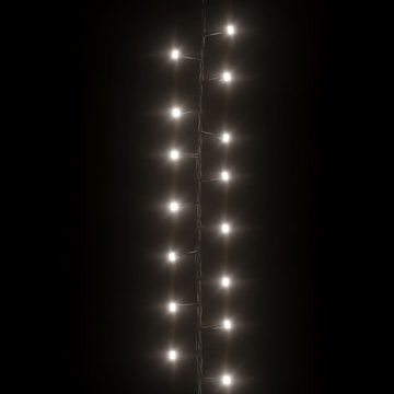 vidaXL Christbaumschmuck LED-Lichterkette mit 400 LEDs Kaltweiß 13 m PVC (1-tlg)