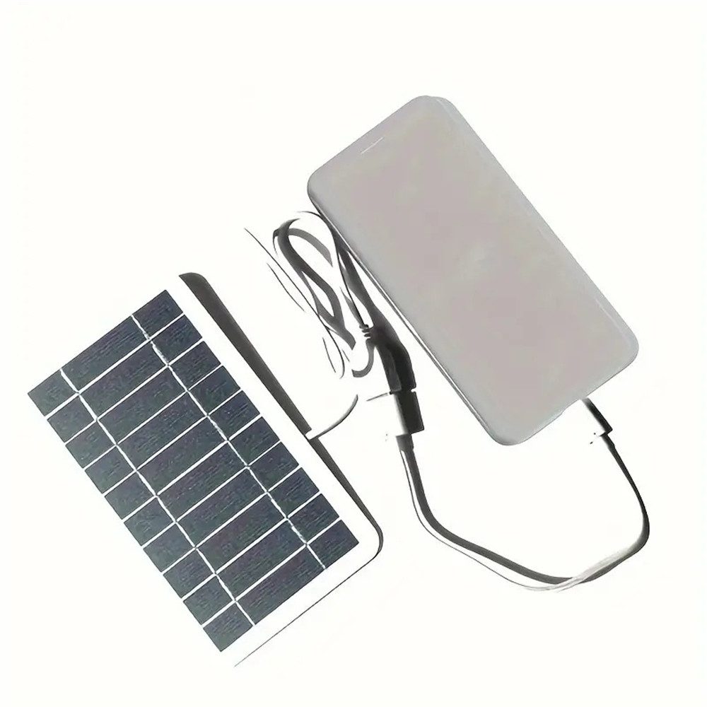 Bifurcation Tragbares Solar-USB-Ladegerät – wasserdicht für Reisen und Camping Solarladegerät (Ideal für Handys, Taschenlampen und Ventilatoren)
