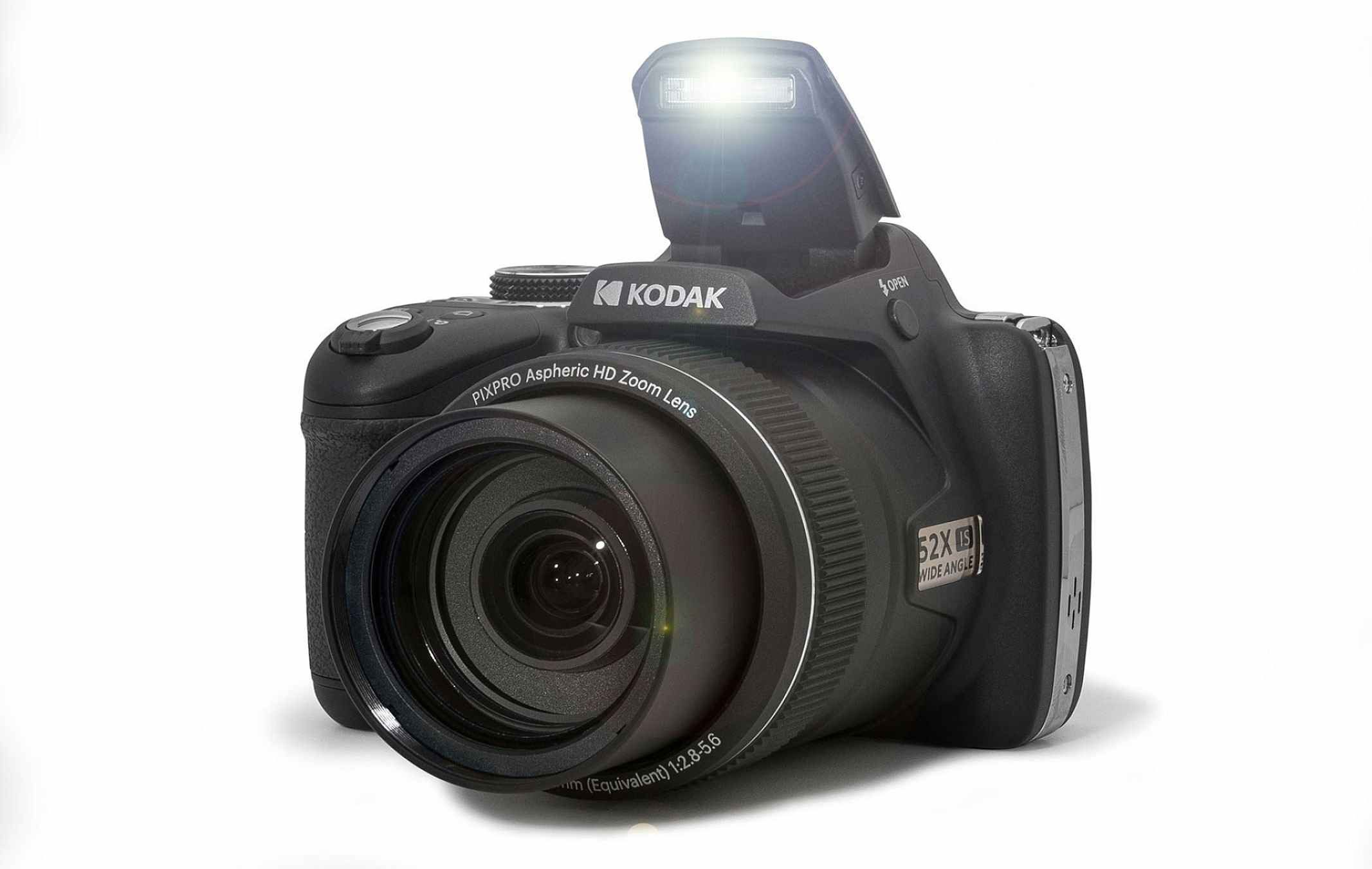 Kodak PixPro AZ528 Astro Zoom Digitalkamera Vollformat-Digitalkamera (16 MP, 52x opt. Zoom, Erkennungsfunktion für Gesichter, Lächeln, Blinzeln, Hund, Katze)