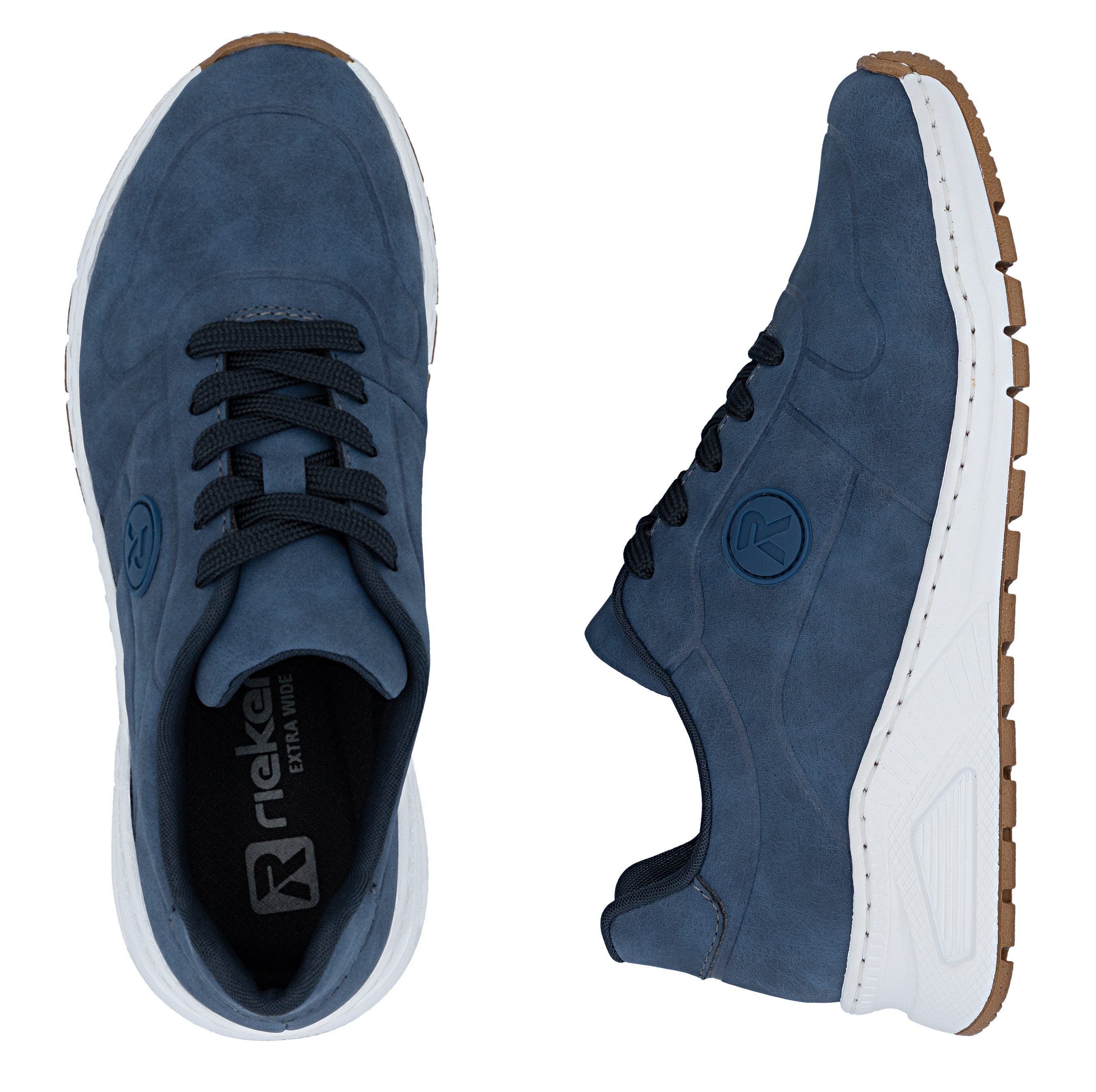 Rieker Sneaker mit MemoSoft-Innensohle, Freizeitschuh, Halbschuh, Schnürschuh