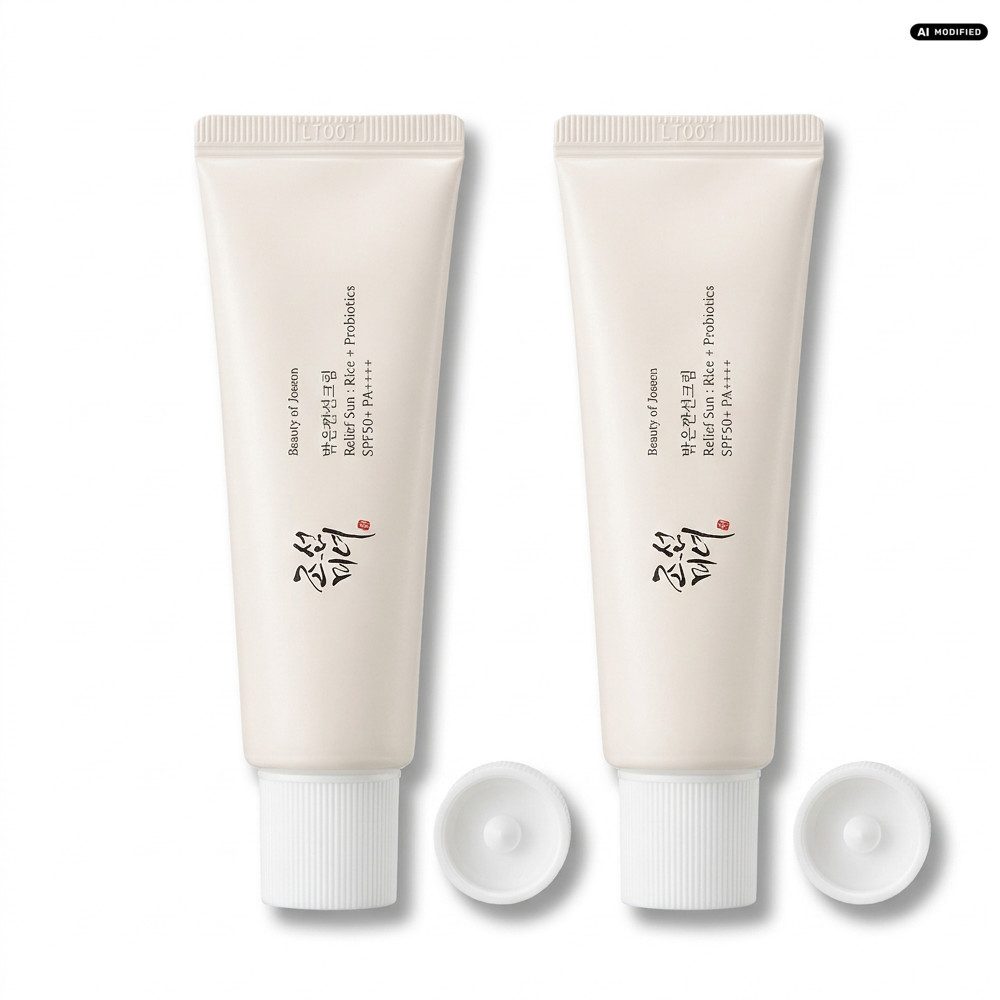 Beauty of Joseon Gesichtspflege Beauty of Joseon Relief Sun Rice Probiotics 2er Set, 1-tlg., LSF 50+, 30 % Reisextrakt, Fermente, feuchtigkeitsspendend
