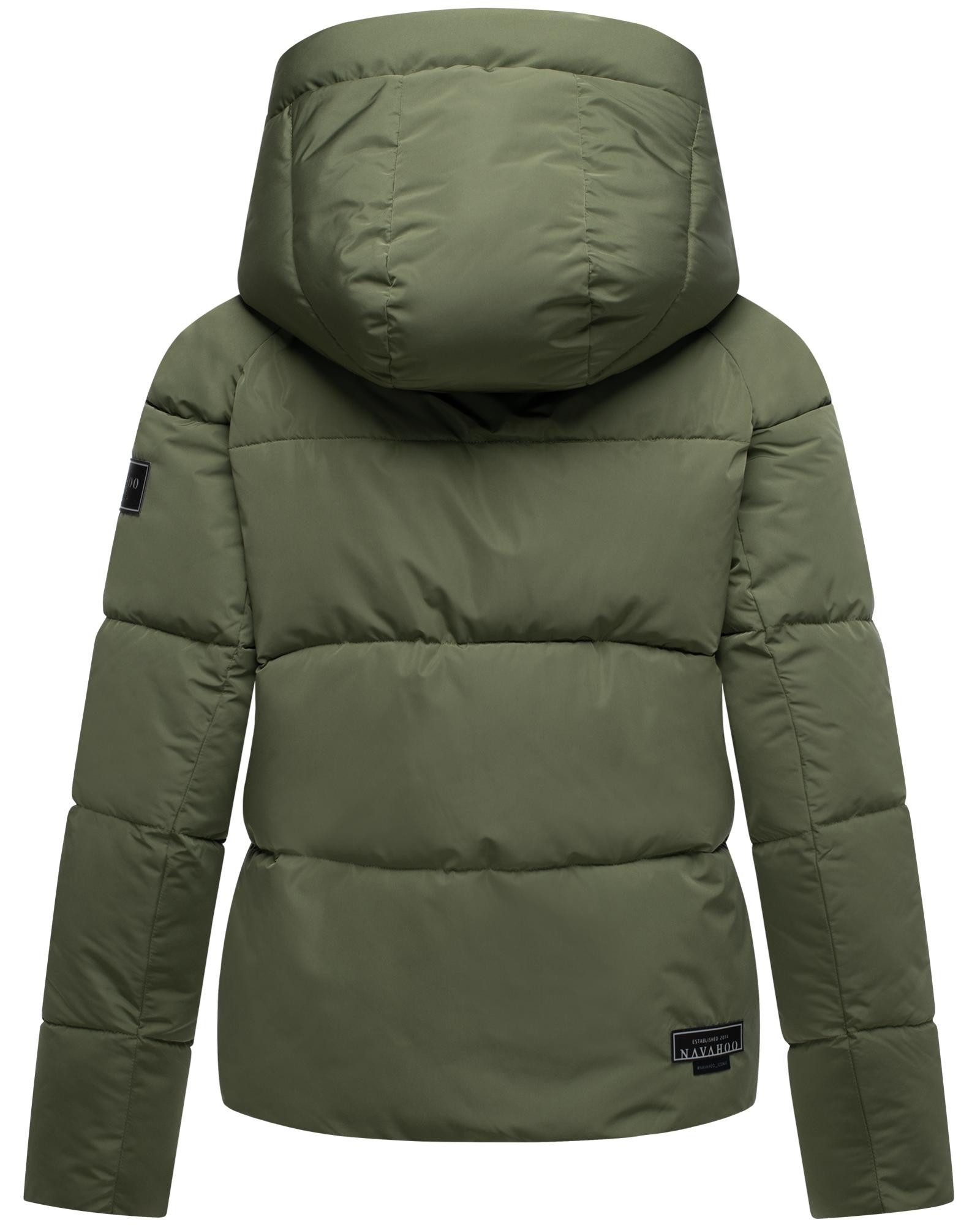 Navahoo Steppjacke Frostherz XIV Kurze gesteppte Damen Winterjacke mit abnehmbarer Kapuze
