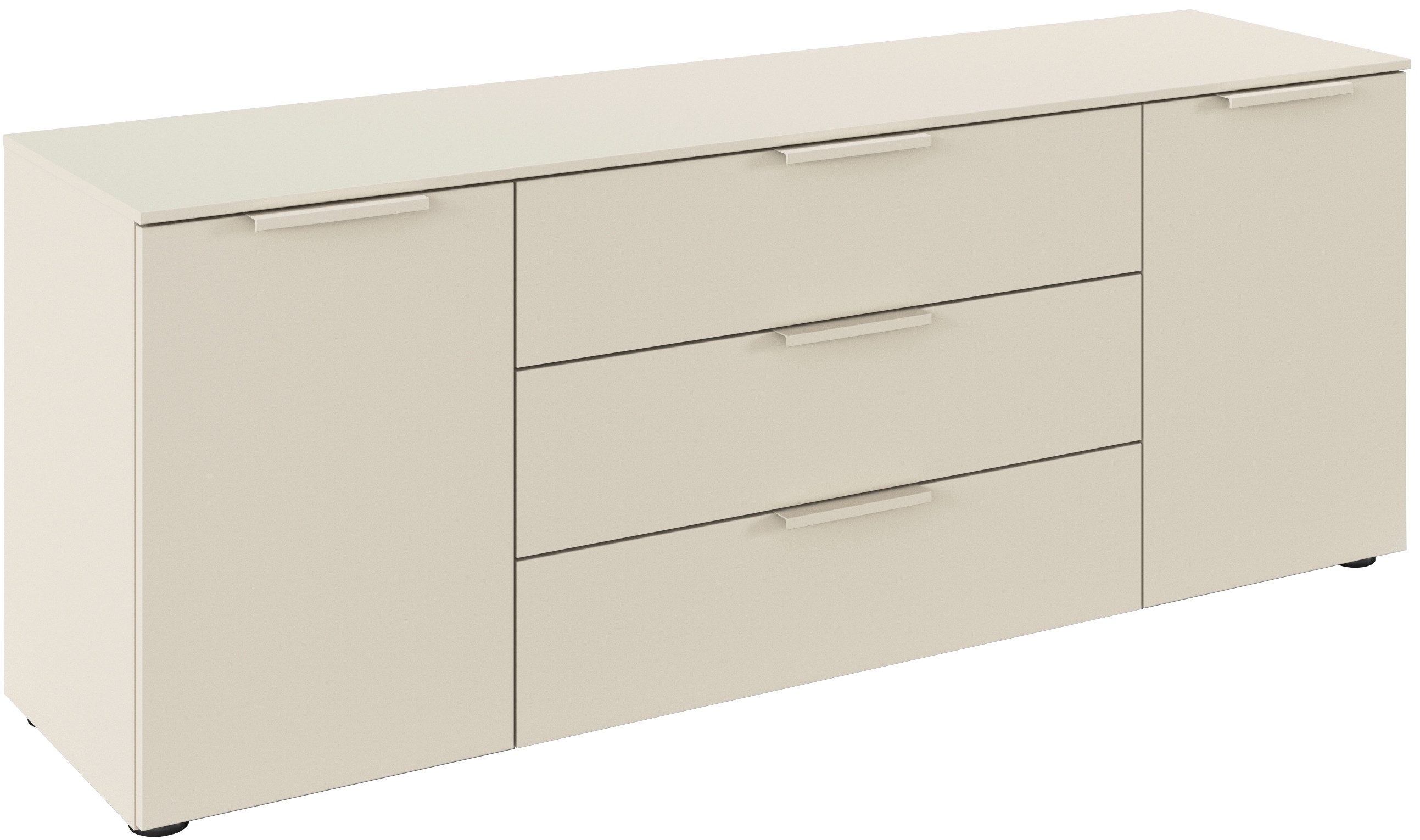 rauch Schubkastenkommode Kommode Türkommode Sideboard Kombikommode FLIPP (Breite 160 cm mit 2 Einlegeböden), 2-türig mit 3 Schubladen und Soft-Close-Funktion