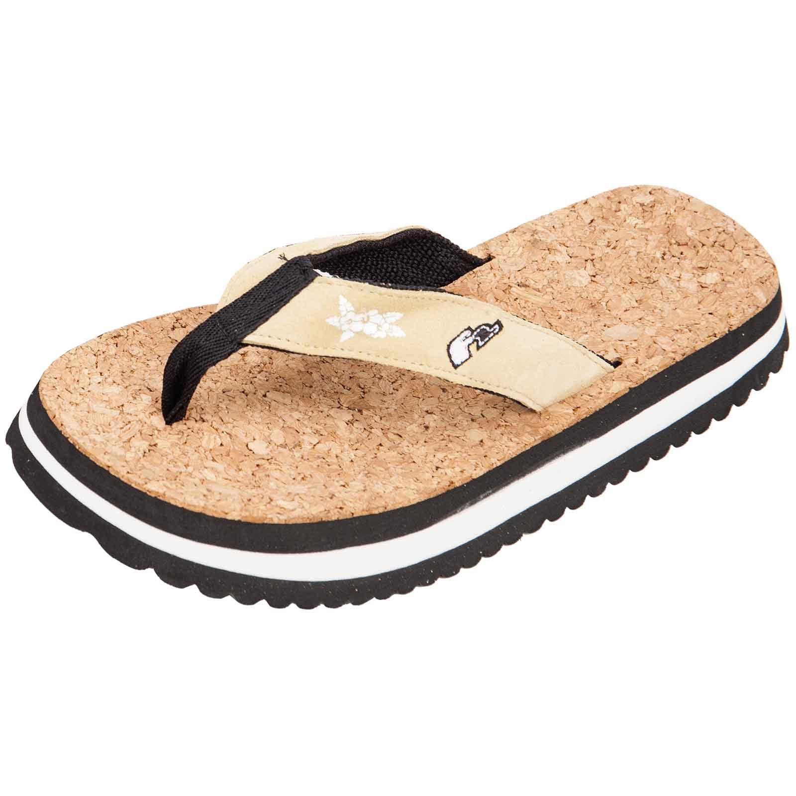 F2 F2 Damen Schuhe Beach Slipper Flip Flops 38/39 Beige 2024/25 Slipper günstig online kaufen
