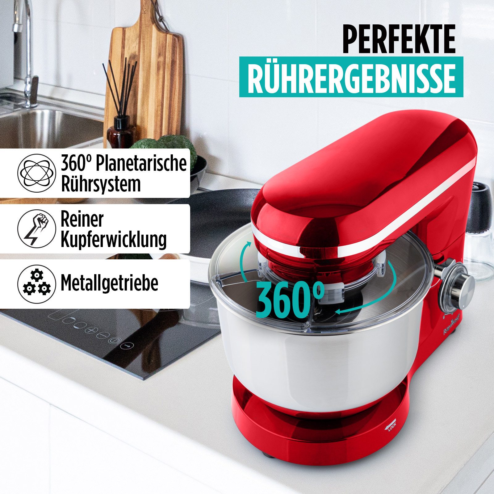 ROSMARINO Küchenmaschine, 1400,00 W