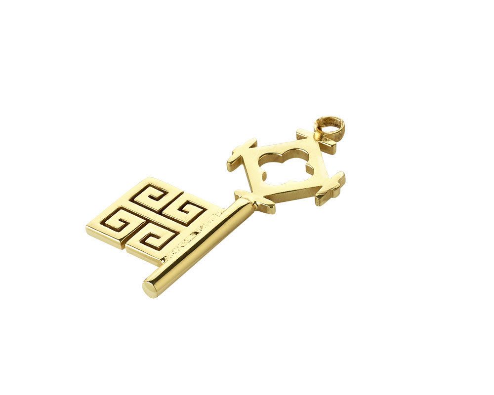 EDZARD Schlüsselanhänger Bremer Schlüssel, Bremer Schlüssel, gold, L 4,5 cm