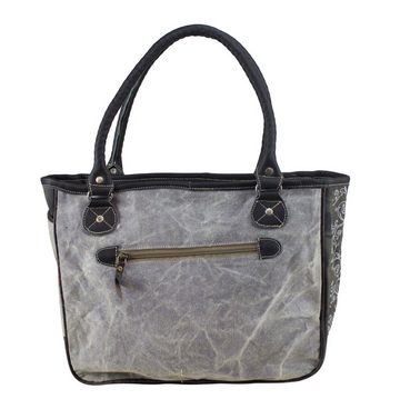 Domelo Handtasche Trachtentasche Dirndltasche Handtasche aus Canvas/ Leder., Aus recycelten Materialien kombiniert mit Leder