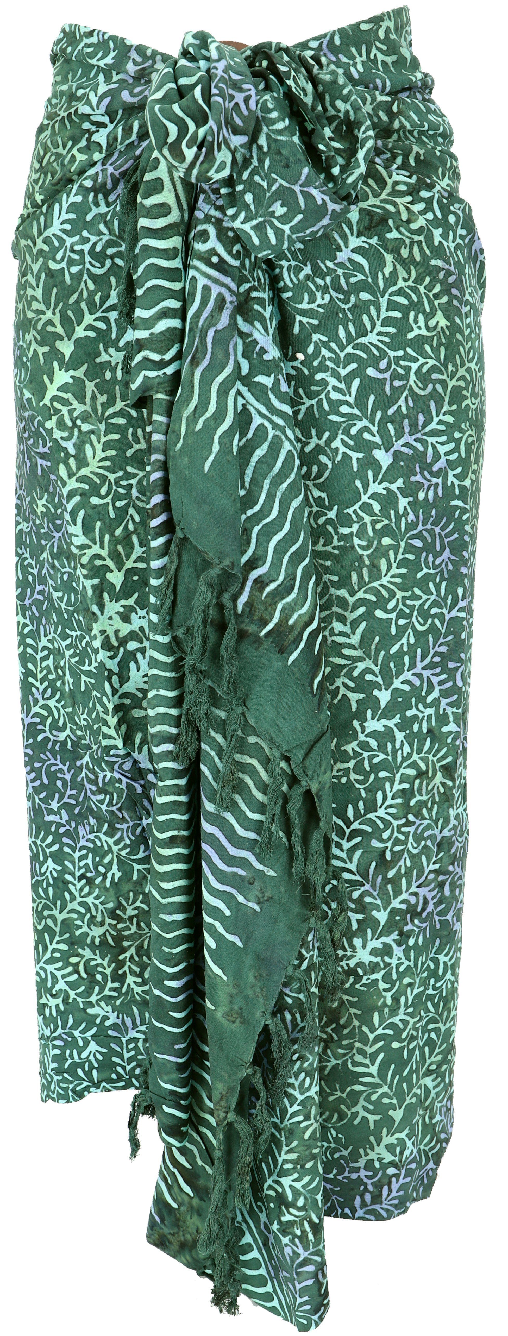 5/grün Batik Design Bali Wickelrock, Sarongkleid, Sarong,.. Sarong Guru-Shop