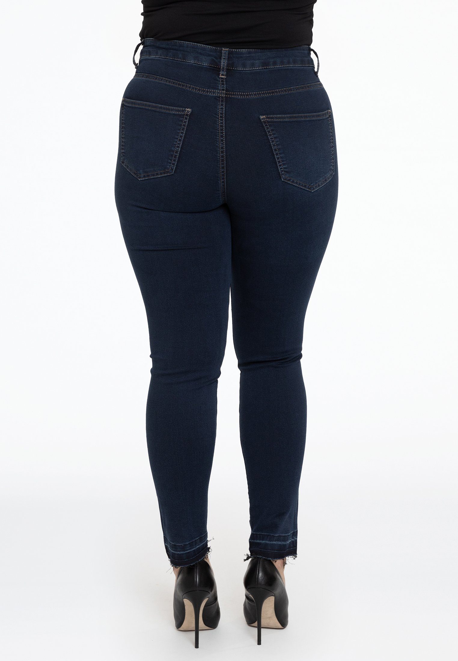 YOEK High-waist-Jeans Damen Jeans Große Größen