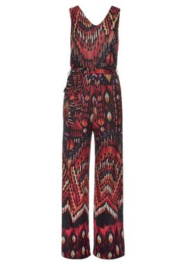 Buffalo Overall mit Alloverprint und weitem Bein, sommerlicher Jumpsuit mit Taschen