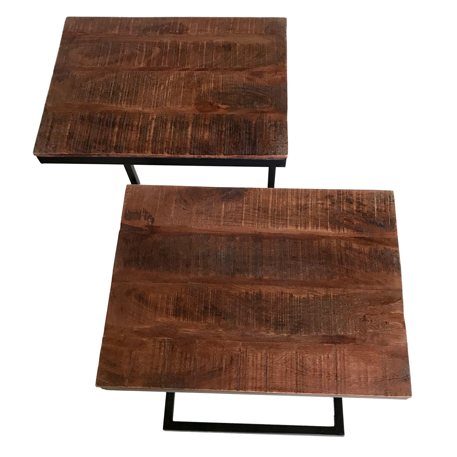 Amagohome Beistelltisch Beistelltisch Holz massiv Sofa günstig online kaufen
