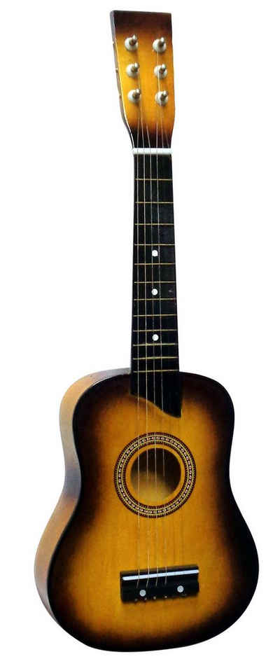 MSA Kindergitarre 1/16 Modell 6 Saiten Konzertgitarre 64cm, Lindenholz Gitarre