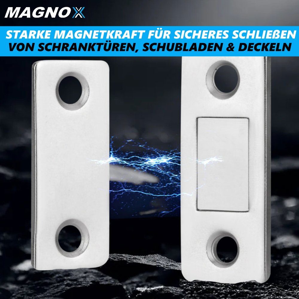 [3 Magnetschnapper Magnetschnäpper Schnapper Stark MAVURA, Haftmagnetschnäpper Edelstahl MAGNOX Möbelmagnet paar] magnetisch), Türmagnet, selbstklebend Fenster Tür (Schnäpper