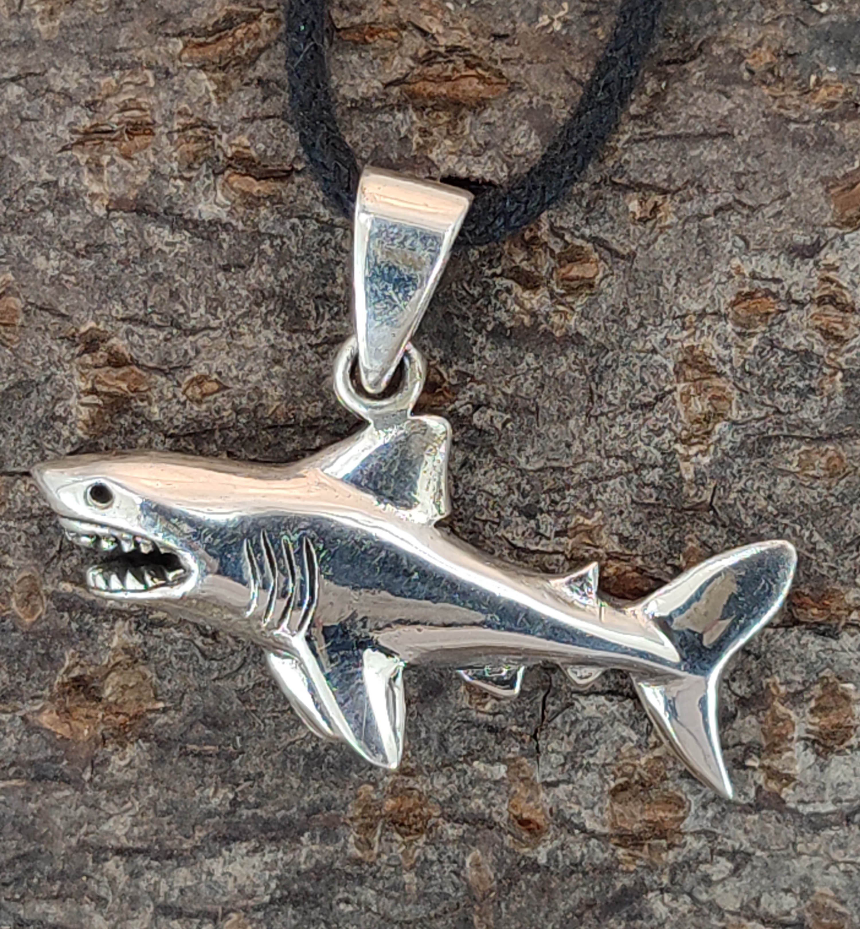 Kiss of Leather Kettenanhänger Anhänger Haifisch aus 925 Sterling Silber Sh günstig online kaufen