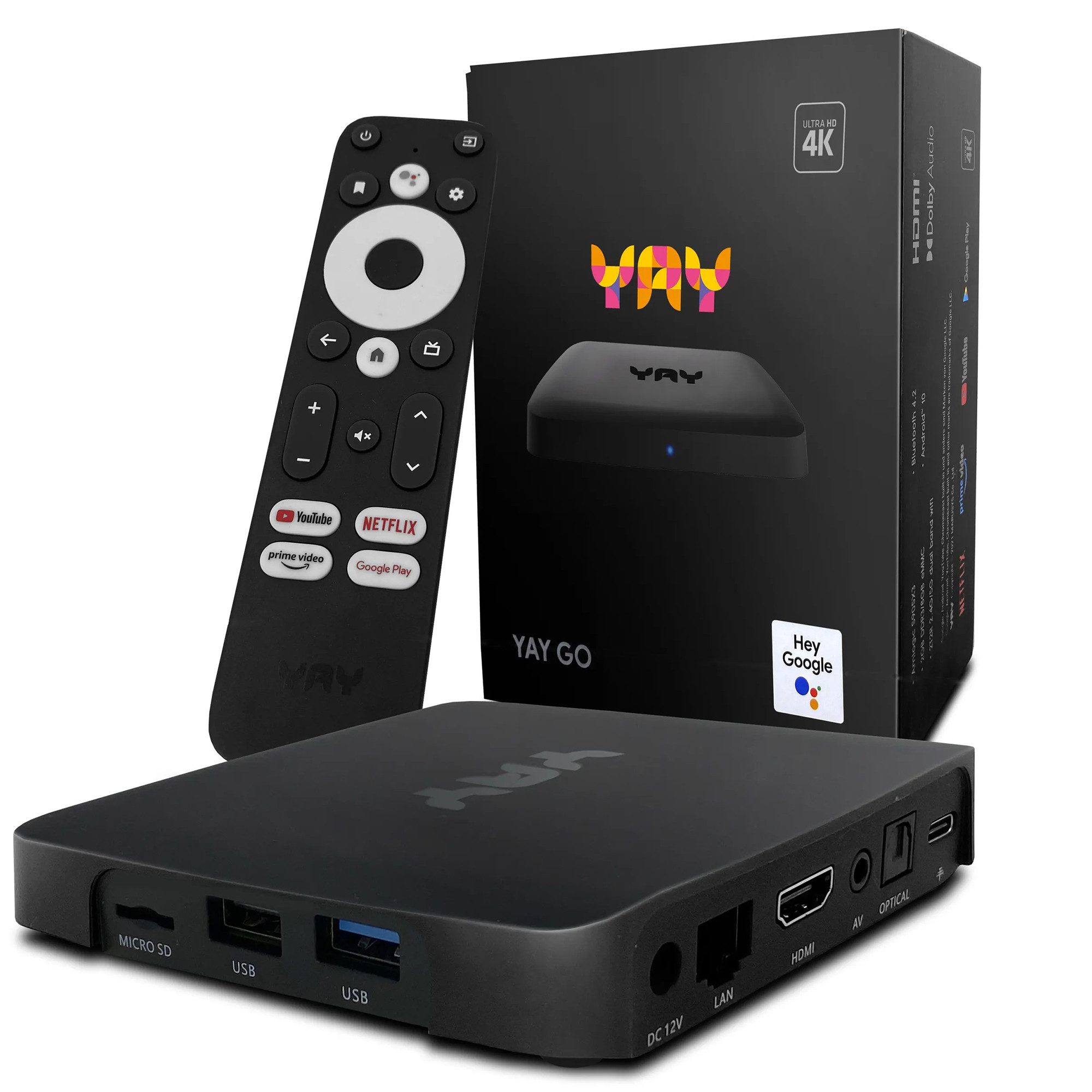 Streaming-Box VU+ YAY GO Android TV 4K UHD Streaming Box