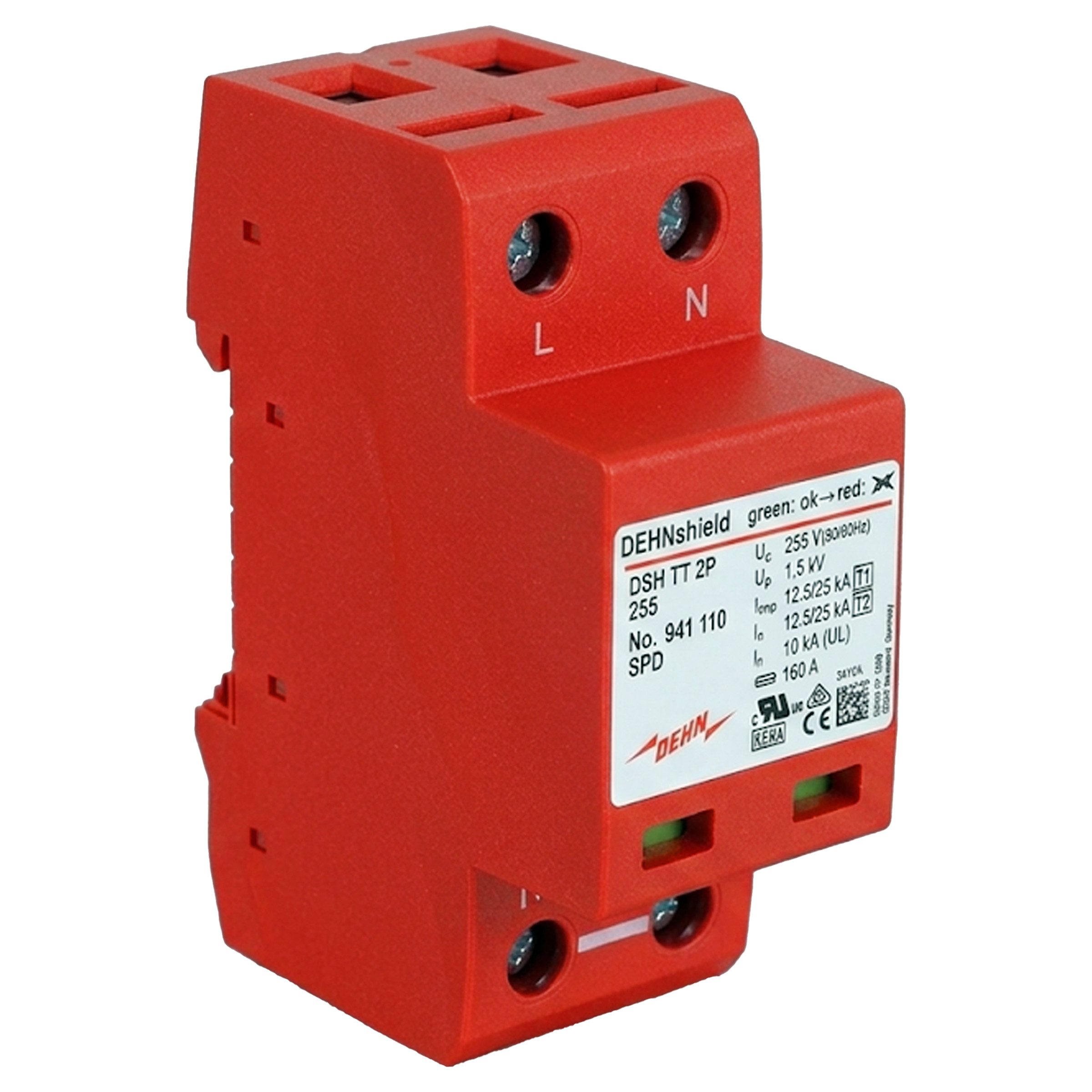 DEHN Sicherungsgerät DEHN Kombi-Ableiter T1+T2 2P 12,5kA – Schutz für Elektroinstallationen (1-St)