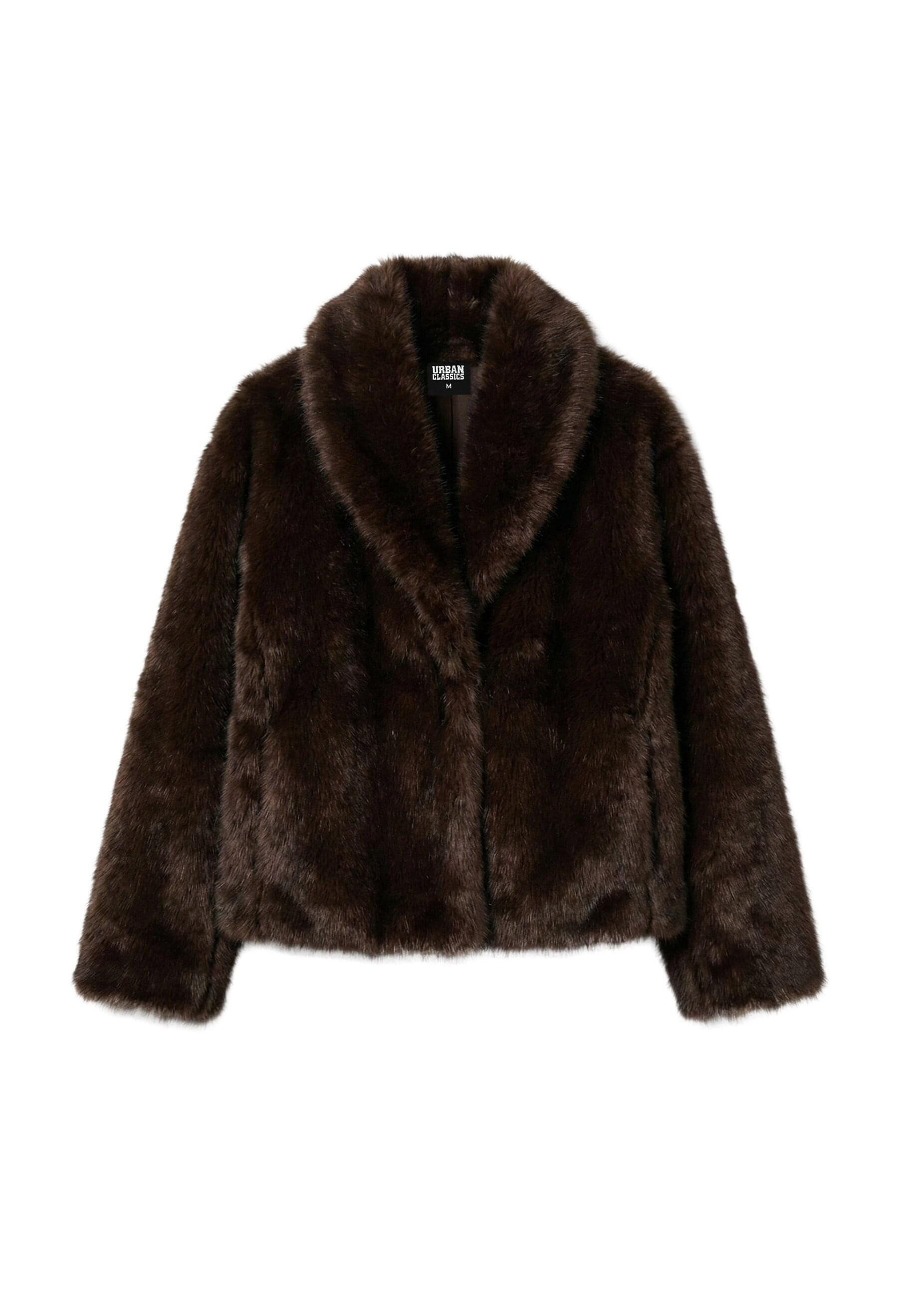 URBAN CLASSICS Winterjacke Urban Classics Ladies Short Faux Fur Jacket (1-St)