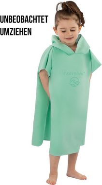 normani Badeponcho Kinder Badeponcho aus Mikrofaser Manati, 75, Polyester, Kapuze, Schlupf, Bade Handtuch mit Kapuze für 6-9 Jährige