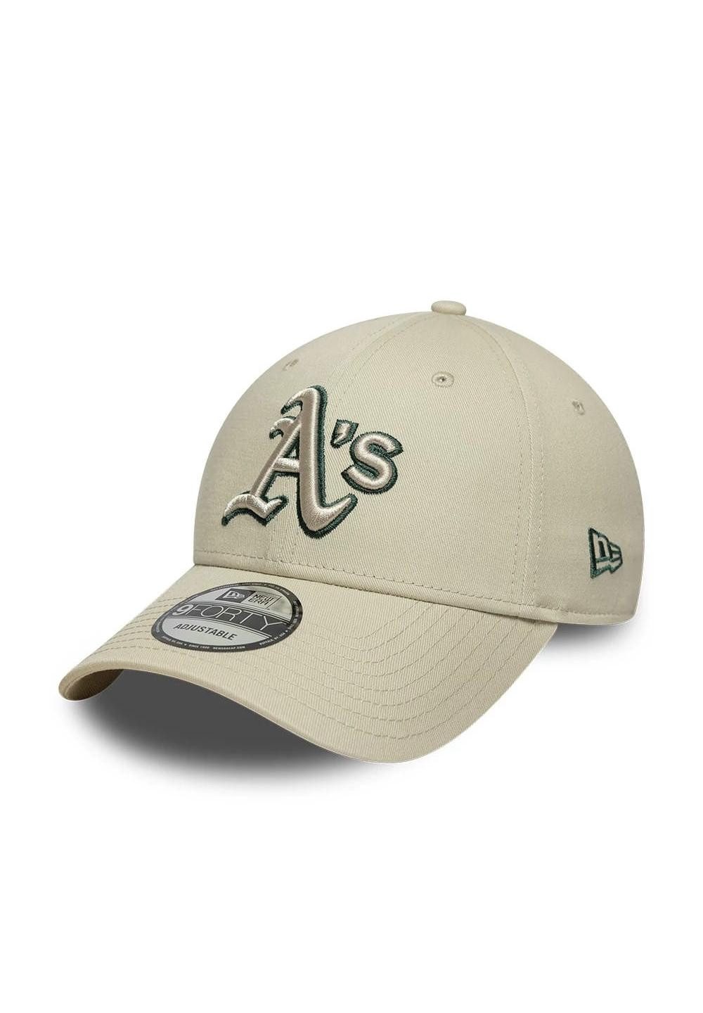 New Era Baseball Cap Oakland Athletics Team Outline 9Forty Cap New Era Hellbeige (1-St)