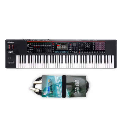 Roland Keyboard Roland Fantom-07 Synthesizer-Keyboard mit MIDI-Kabel