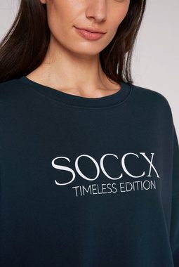 SOCCX Longsweatshirt mit überschnittenen Schultern